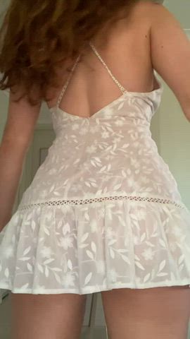 Big Ass Dress Redhead gif