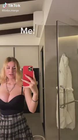 big tits teen tiktok gif