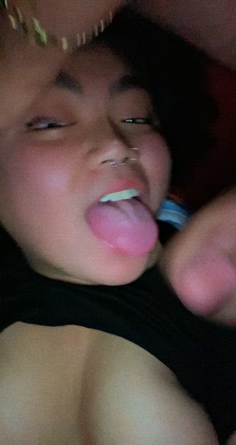 asian big dick big tits cum cumshot homemade nsfw pov sex teen gif