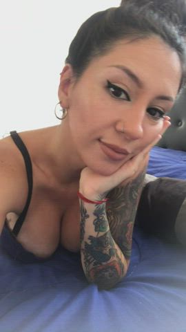 ass babe big tits boobs brunette homemade latina nsfw onlyfans tits gif