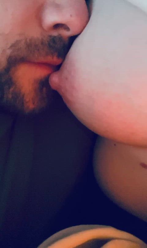 amateur nipples sucking tits gif