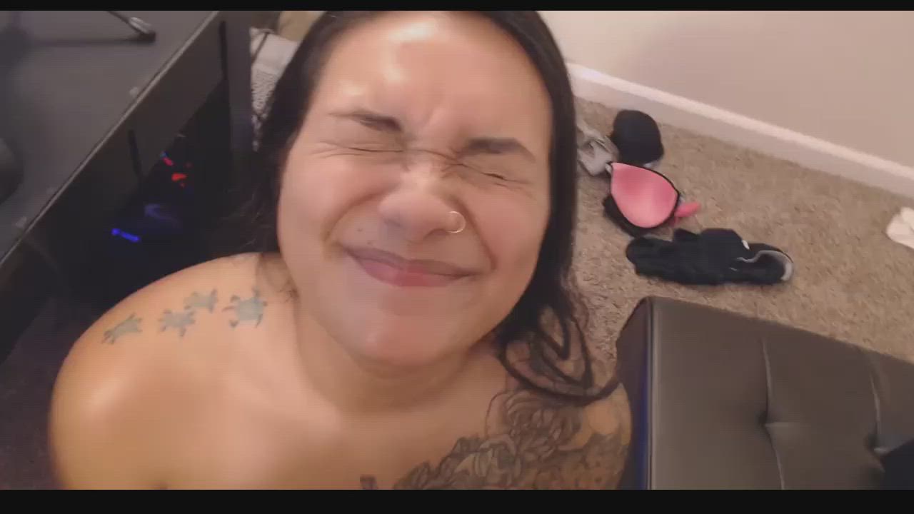 He Unloaded On Her Cute Face