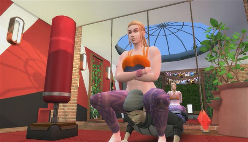 domination face sitting femdom foot fetish foot worship sniffing spanked workout
