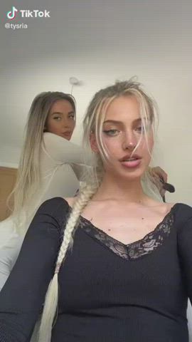 Blonde Blue Eyes Wife gif