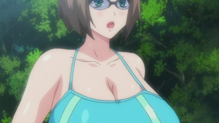 ahegao cheating cumshot hentai milf public gif