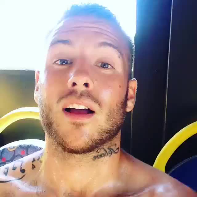 Sweaty bus boy