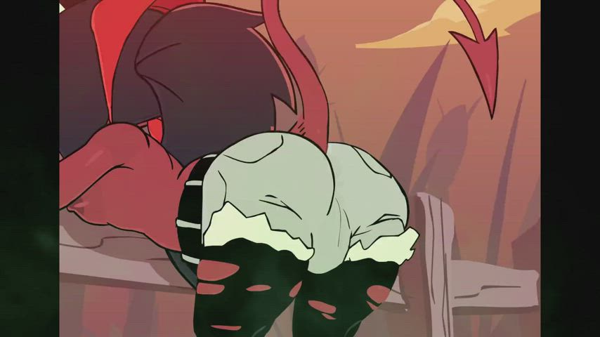 animation big ass cartoon fart fart fetish futanari girl dick gif