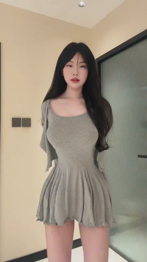 asian ass big tits boobs cute dancing petite tease teen tits legal-teens gif