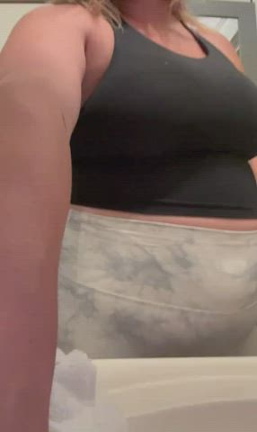 big tits huge tits nipslip pierced gif