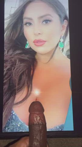 busty celebrity cleavage jerk off latina milf sexy vanessa tits tribute gif