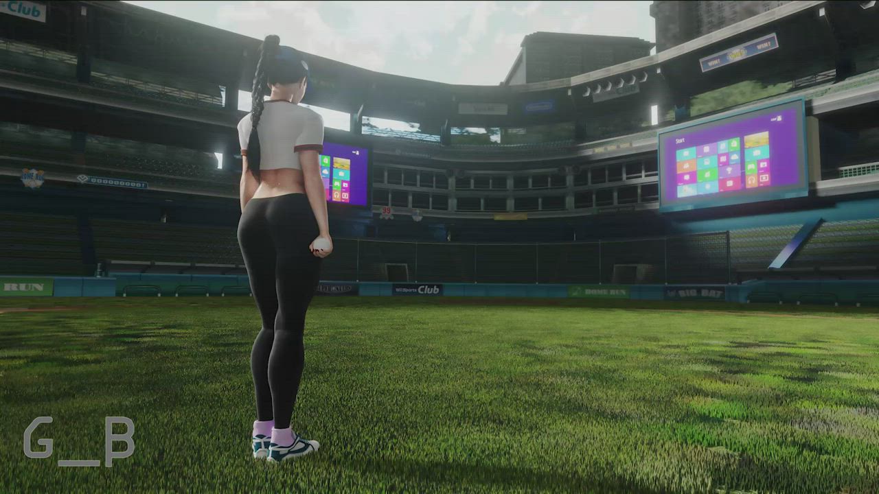 Momiji throwin balls, (GeneralButch) [Dead or Alive]