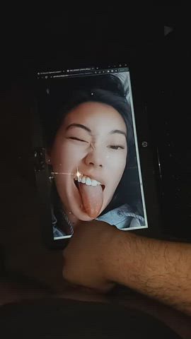 cum cumshot facial tribute white girl gif