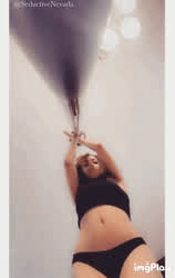 Ebony Pole Dance Seduction Stripper gif