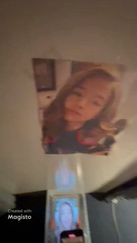 Poki taking 2 cumtributes at once. One directly and one collecting the spill