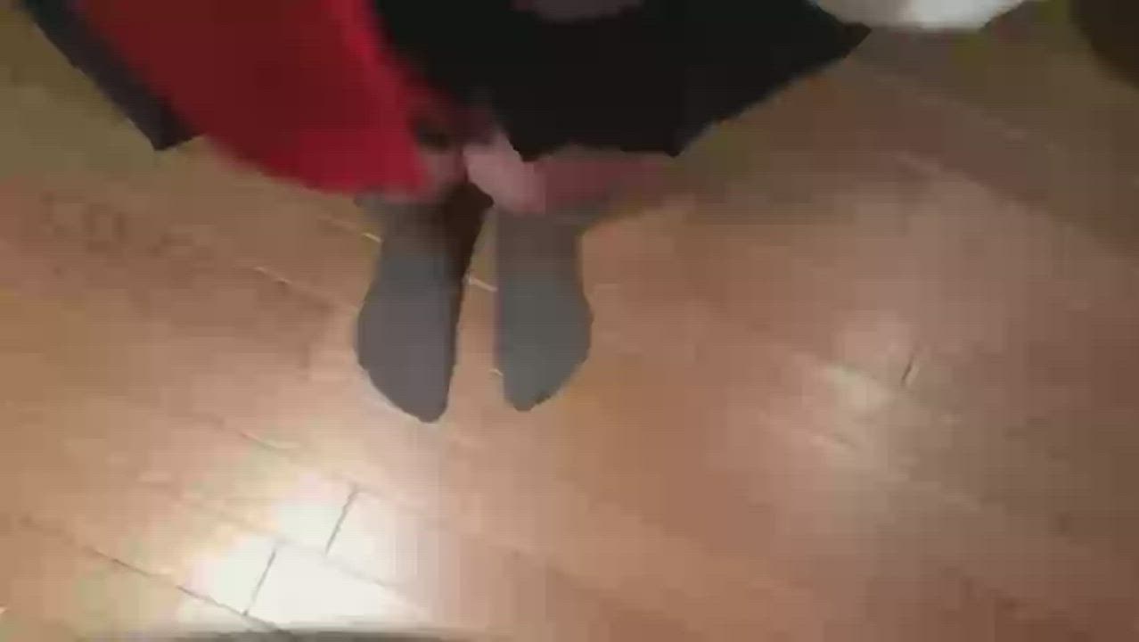 Clothed Pee Peeing gif