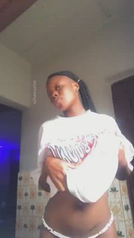 ebony teasing undressing gif