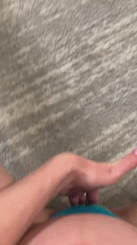 cheating cuckold cuckquean husband panties rubbing stockings gif
