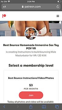 After using VR with sex toys, my homemade, Best Bounce, changed it all. With a silicone
