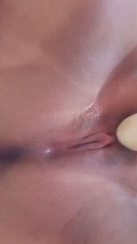 Hairy Horny Hostel Huge Dildo Masturbating Moaning Tight Pussy Wet Pussy gif
