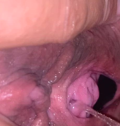 I peed into my own pussy hole