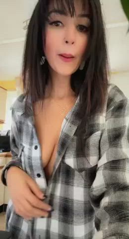 bouncing tits panties tease thong tits gif