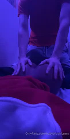 Ass Ebony Interracial Petite Spanking Squeezing Vertical gif