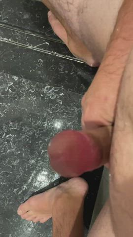 cumshot edging masturbating gif