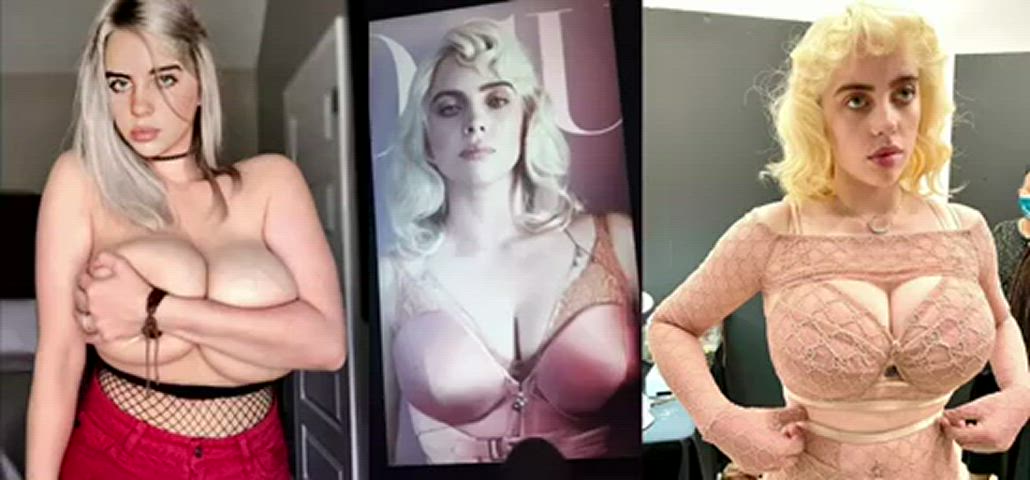 babecock big tits blonde cumshot natural tits tribute gif
