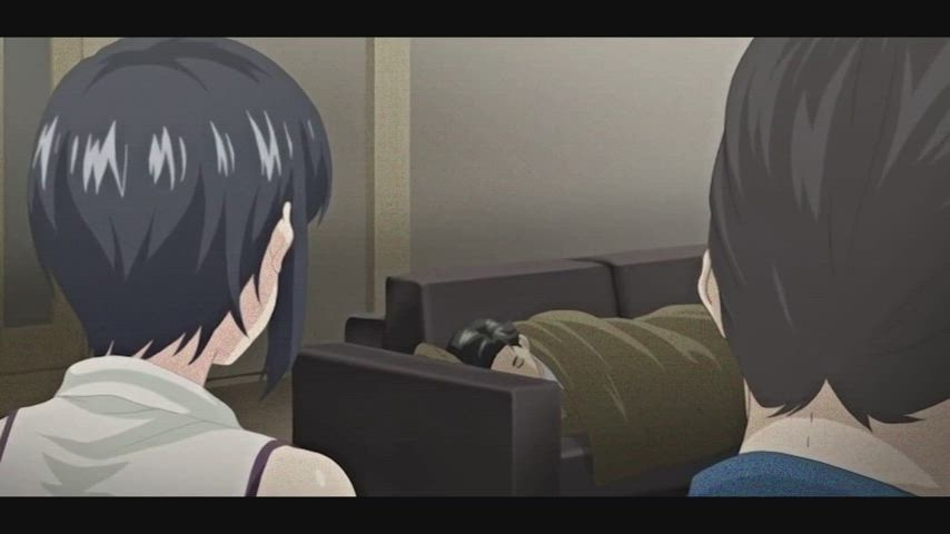 anime asian bull cuckold hentai huge tits japanese pmv taboo wife gif