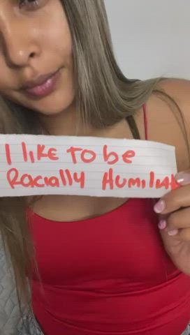 Racially humiliate me, White Men!