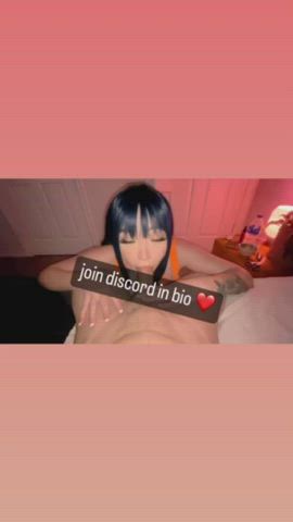 blowjob cosplay couple deepthroat femdom sloppy gif