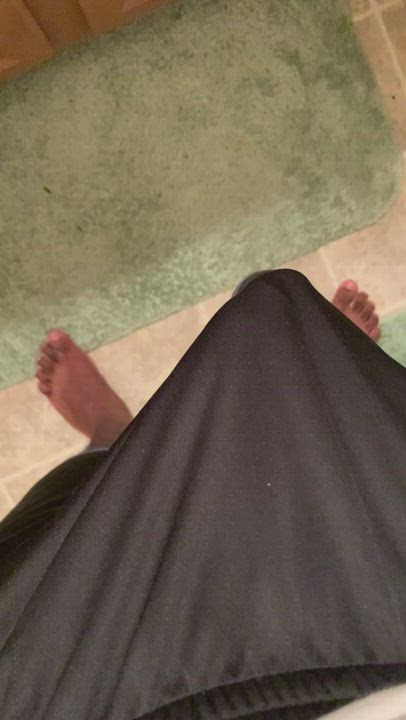 These shorts barely hide my fat dick