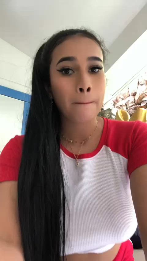 big tits boobs cute homemade huge tits latina nsfw natural tits onlyfans teen gif