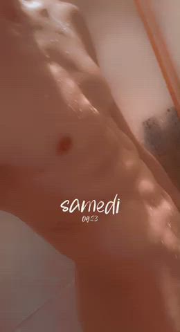 abs big dick dildo solo gif