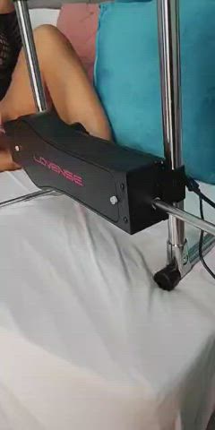Amateur Ebony Fuck Machine Fucking Machine Mature NSFW Sex Toy Torture Wet Pussy