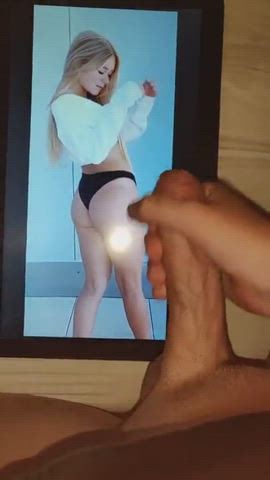 Ass Big Ass Cum Cumshot TikTok Tribbing Tribute White Girl gif