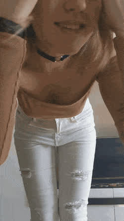 Small Nipples Small Tits Strip gif