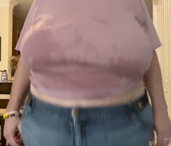 bbw big tits bouncing tits huge tits natural tits gif