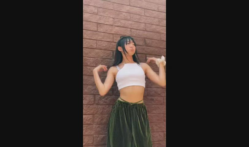 asian babe babecock cock split screen porn tiktok gif