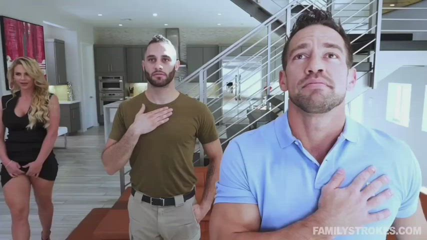 Phoenix Marie milf gives blowjob during the anthem before the big game.