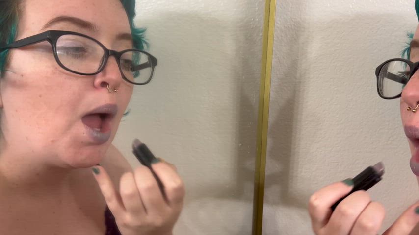 lips lipstick lipstick fetish gif