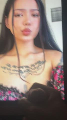 My cum going too far from Bella Poarch's Face 😵‍💫💕💕