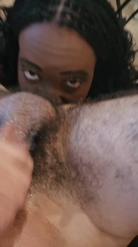 ebony rimjob rimming gif