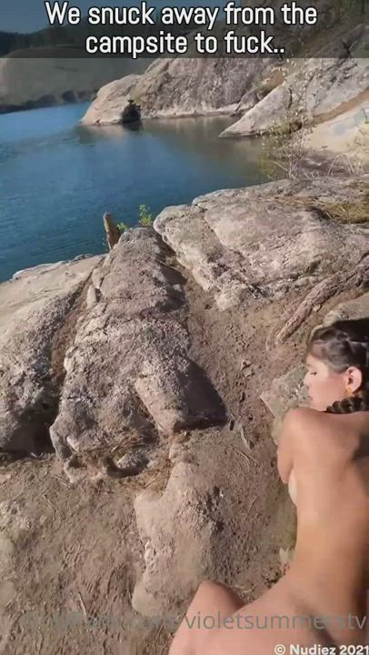Her panties will be soaked in the cum leaking out of her by the end of the three