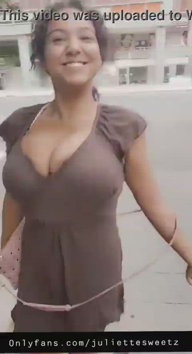Big Nipples Public gif
