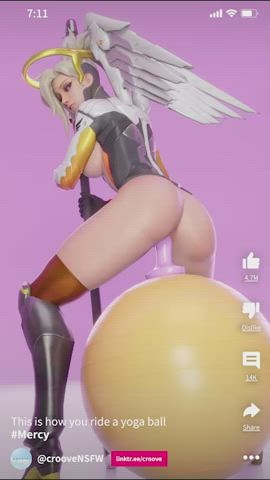 This is how you ride a yoga ball (CrooveNSFW)