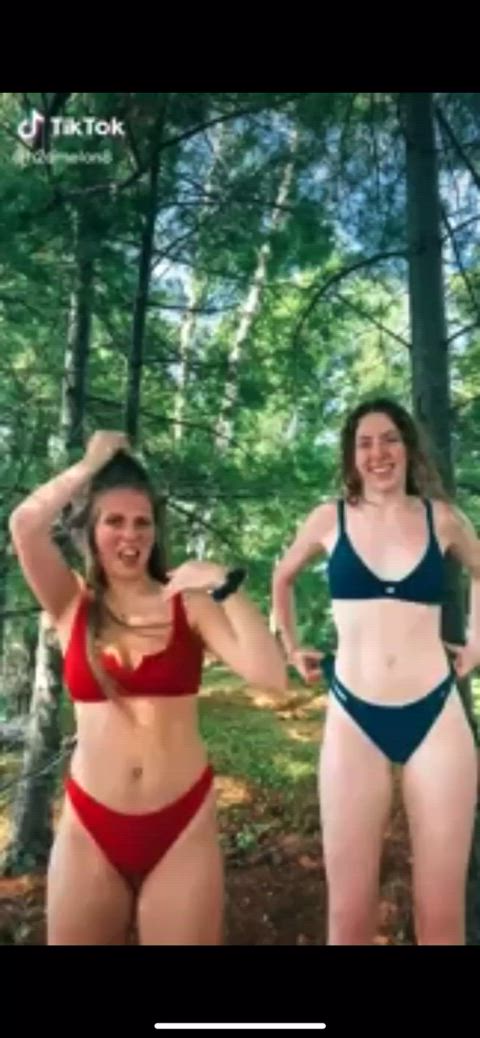 bikini slut slutty teen thot twerking gif
