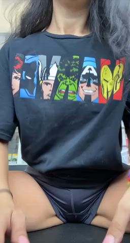 boobs flashing gym latina natural tits nipples public tits gif
