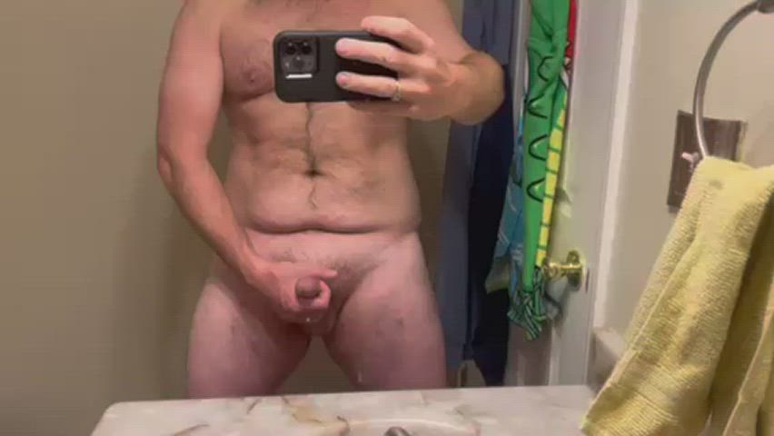 Can’t keep my hands off my cock…