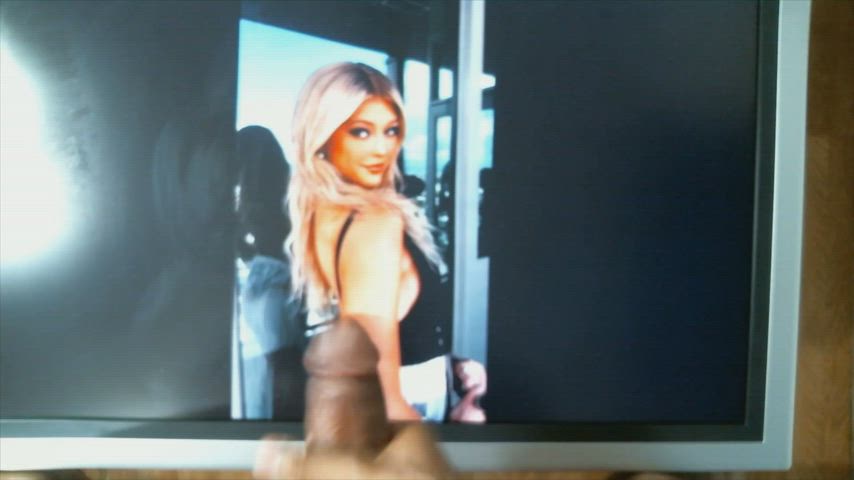 blonde cockslap cumshot moaning see through clothing tiktok tribute gif